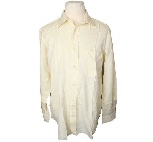 ZEGNA クリームコットンアシンメトリックメンズシャツ 42 26810620