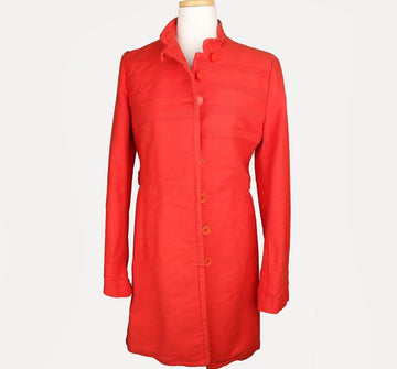 MARC JACOBS Roter Baumwollmantel mit Gürtel S 26810602