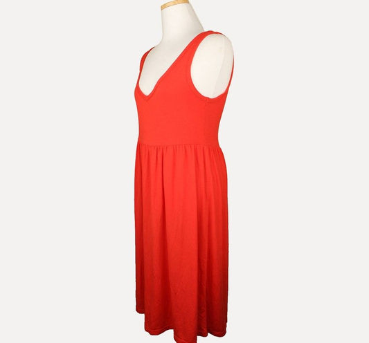 THEORY Orangerot Rüschenshirt Kleid S 26809690