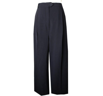 MAXMARA ブラックウールスパンパンツ38 26809572