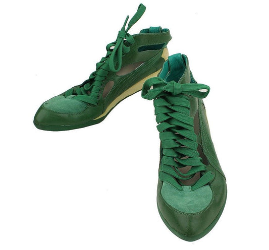 Puma Alexander Wang Collaboration Green Leather Sneakers 39 26807688