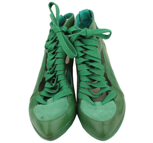 Puma Alexander Wang Collaboration Green Leather Sneakers 39 26807688