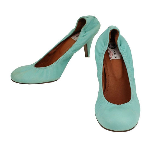 LANVIN Blaue Pumpen mit Gummizug 40 26810958
