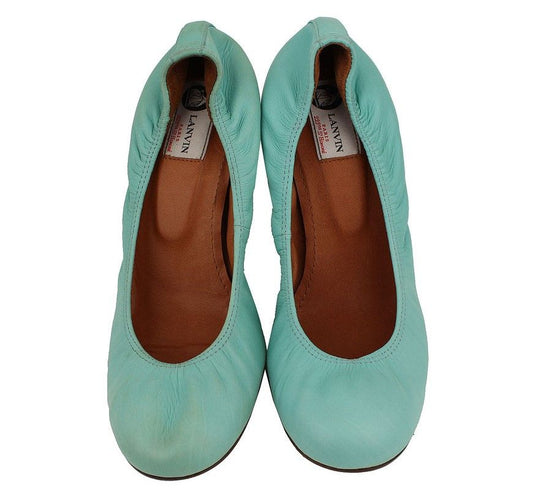 LANVIN Blaue Pumpen mit Gummizug 40 26810958