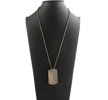 Gucci Silver 925 Double Logo Charm Necklace 26811561