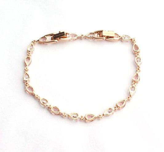 Swarovski Crystal & Pink Gold Bracelet 26811558