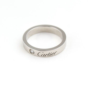 Cartier Platinum 1P Diamond C Ring 46 26811631