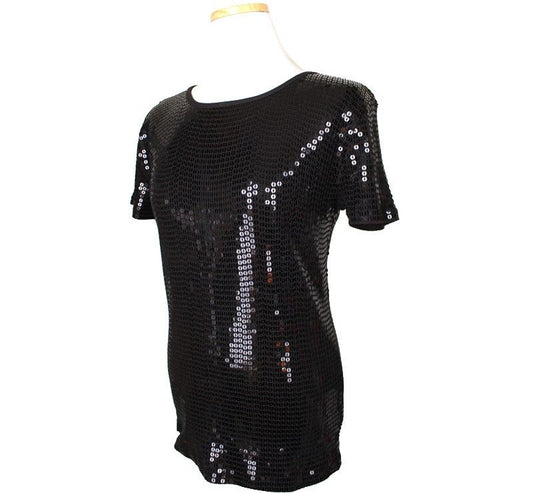 Michael Kors Sequin Black Top M 26807136