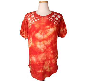 Isabel Marant Red Printed Punching T-Shirt 26807306