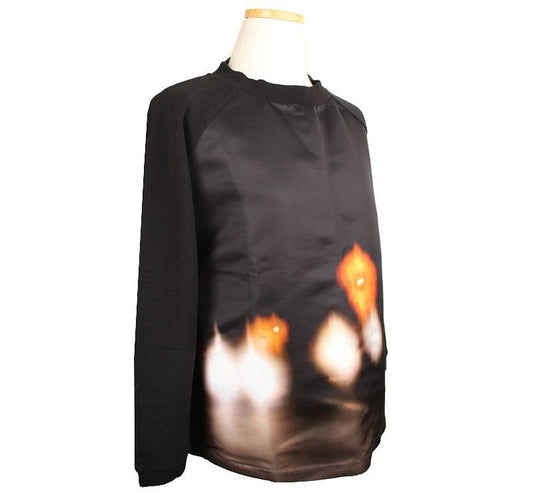 Carven Black Multi Block Cotton Blend Top S 26807203