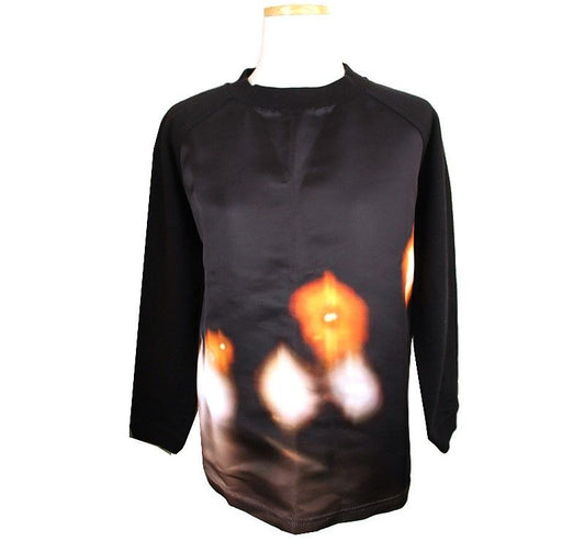 Carven Black Multi Block Cotton Blend Top S 26807203