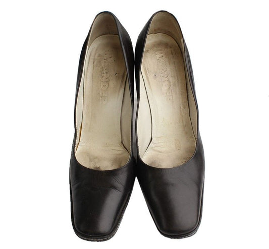 JIL SANDER Schwarze Quadrat Zehen Pumps 37 26810782