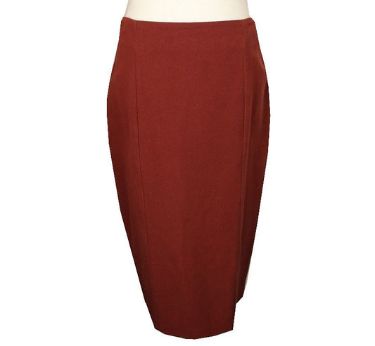 ANNA MOLINARI Annamolinari Red Brown Cotton Skirt ~66 26809337