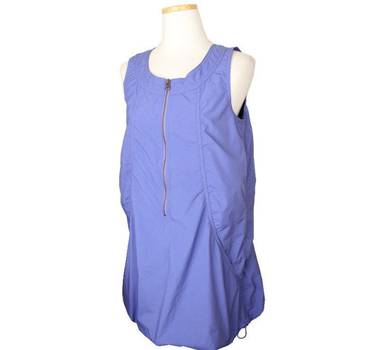 ISSEY MIYAKE イセイ24 ライトパープル シュリング バルーン ジップアップ ノースリーブ ワンピース 2 26809497
