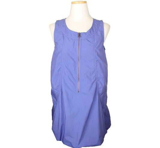 ISSEY MIYAKE イセイ24 ライトパープル シュリング バルーン ジップアップ ノースリーブ ワンピース 2 26809497
