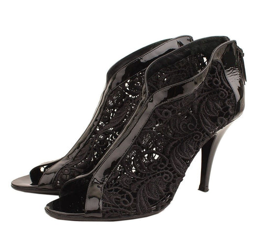 GIVENCHY Schwarz Spitze Stiefeletten 38 26811033
