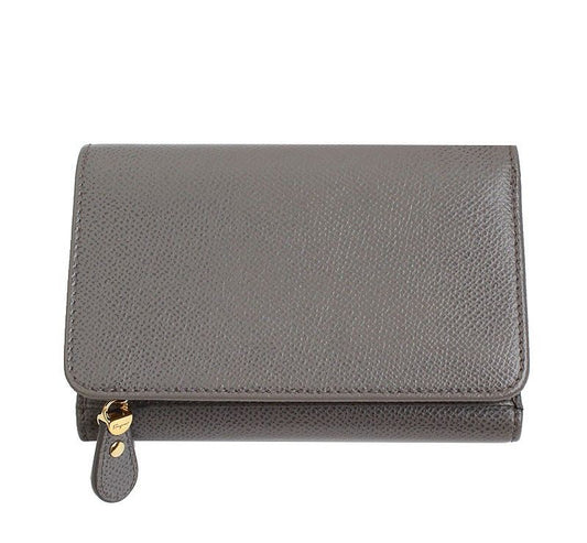 Salvatore Ferragamo Gold Gancho Gray Medium Wallet 29758241