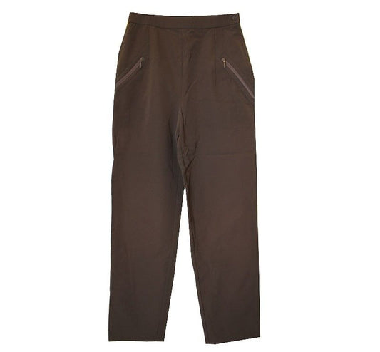 ISSEY MIYAKE dunkelgraue Jersey-Hosen mit Reißverschlusstaschen L 26809728
