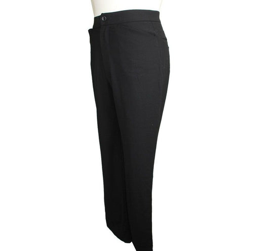 ISSEY MIYAKE Schwarze elastische Wollhose S 26810046