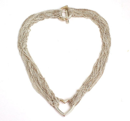 Tiffany & Co Heart 925 Silver Necklace 30891676