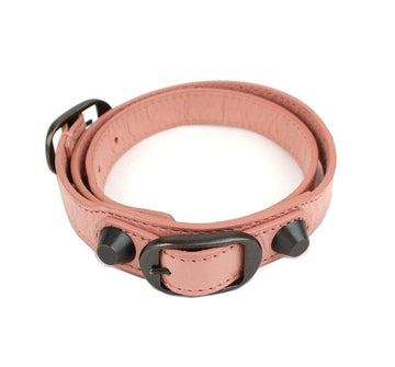 Balenciaga Motor Indie Pink Leather Strap Bracelet 236342 26811914