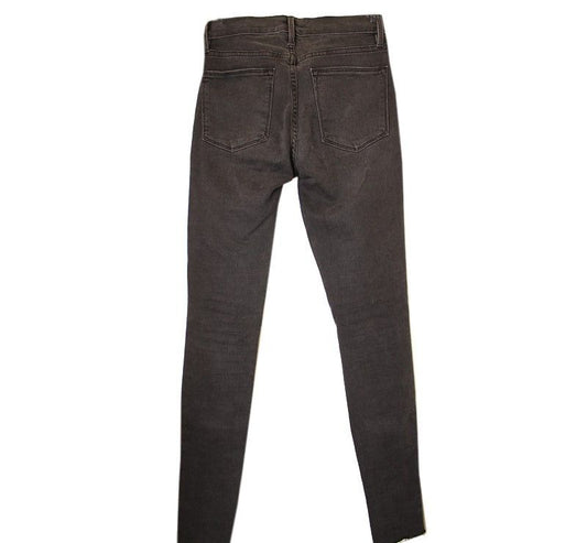 FRAME DENIM FRAME Graue Waschung beschädigte Skinny-Jeans 24 26809778