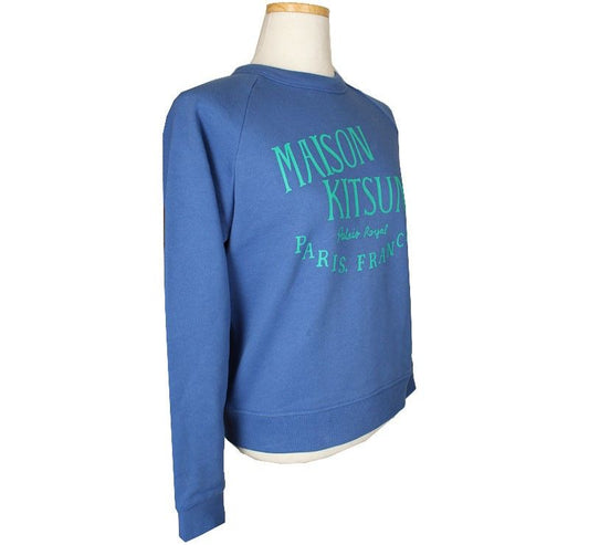 Maison Kitsune XS Blue Logo Lettering Sweatshirt XS 26807131