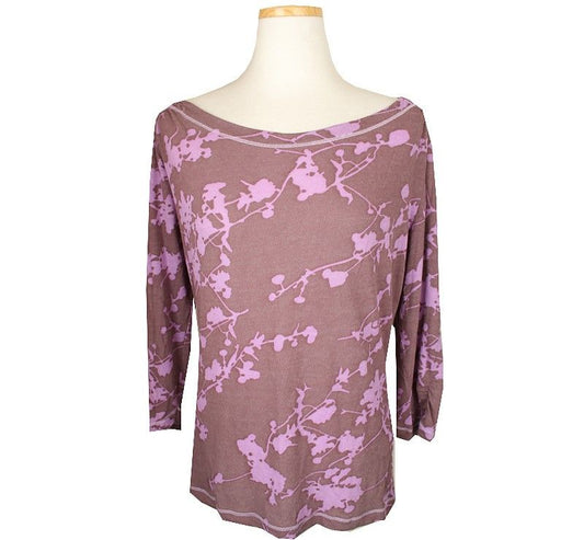 Kenzo Cocoa & Pink Print Top L 26807086