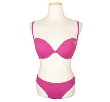 Armani Emporio Fuchsia Pink Logo Bikini Swimsuit 55 26810503