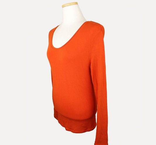ISSEY MIYAKE Orange Knit Top 2 26807294