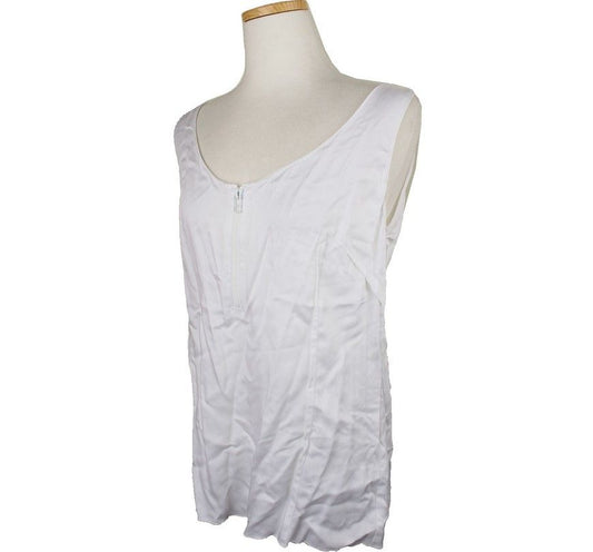 Escada White Silk Sleeveless Top 36 26807625