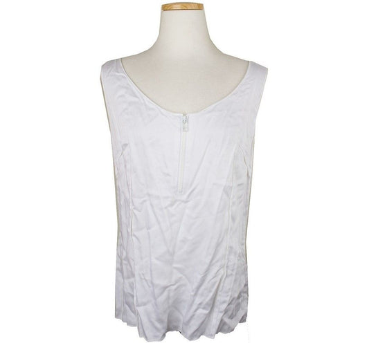 Escada White Silk Sleeveless Top 36 26807625