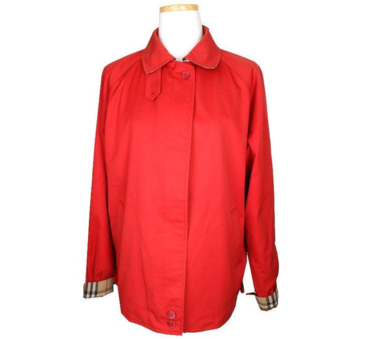 BURBERRY Roter Beigekarierter Jumper 66 26810401