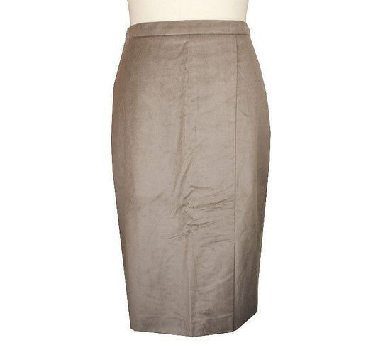 MAXMARA ベージュコットンブレンドスカート 38 26809156
