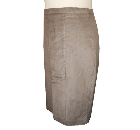 MAXMARA ベージュコットンブレンドスカート 38 26809156