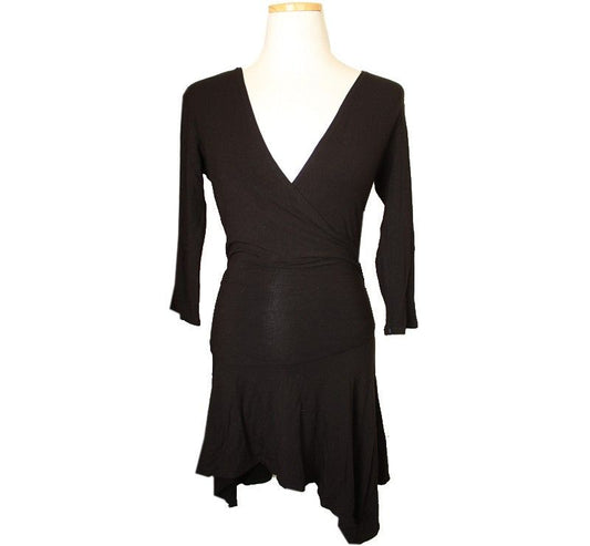 ISSEY MIYAKE Issey Schwarz Wickel Kleid ungleich 2 26809292