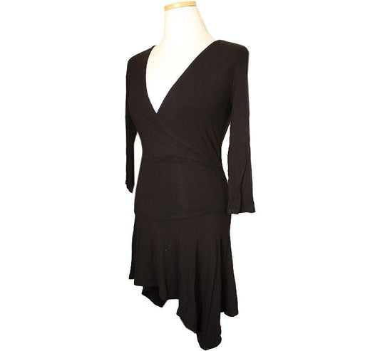 ISSEY MIYAKE Issey Schwarz Wickel Kleid ungleich 2 26809292