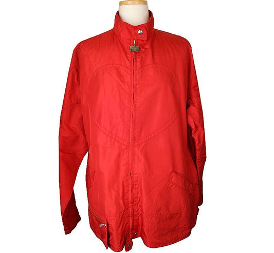 Oilily Red & Pink Hooded Windbreaker Jumper 66 26810128
