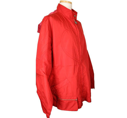 Oilily Red & Pink Hooded Windbreaker Jumper 66 26810128