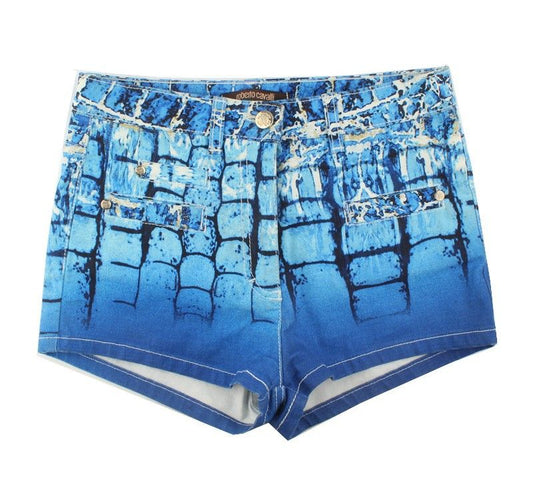 ROBERTO CAVALLI Multifunktions-Denim-Shorts 38 26809586