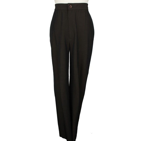 ISSEY MIYAKE Schwarz & Braun Zweifarbige Hose 55 26810052