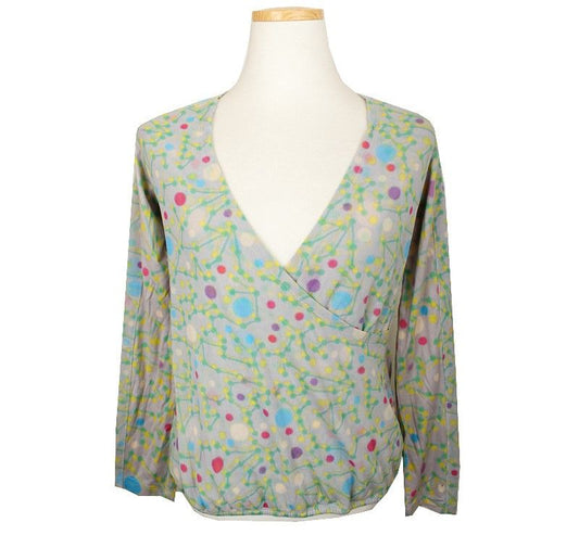 ISSEY MIYAKE Issey Multi-Print Wrap Banding Cotton Top 2 26807172