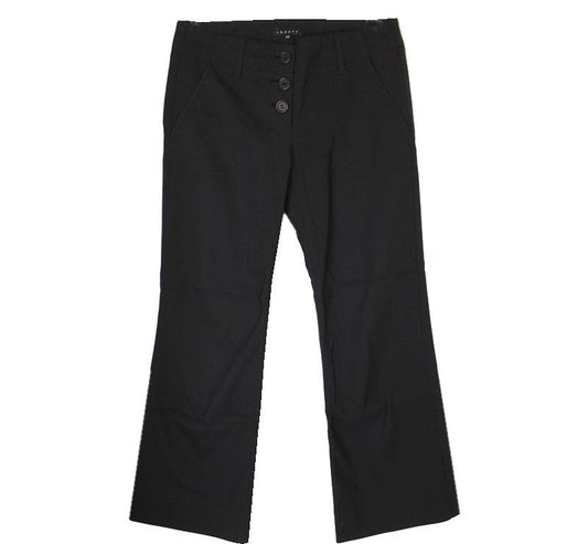 THEORY Wide Pants aus Baumwollmischung Schwarz XO 26809609