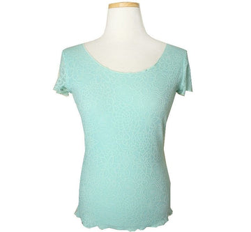 ARMANI Collegioni Mintfarbene Sheer Bluse 40 26807161