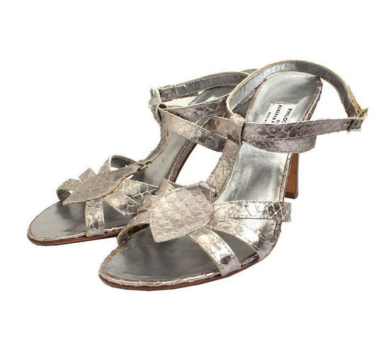 ALBERTA FERRETTI フィロソフィー バイ アルベルタ・フェレッティ シルバー パイソン サンダル 36 44008314
