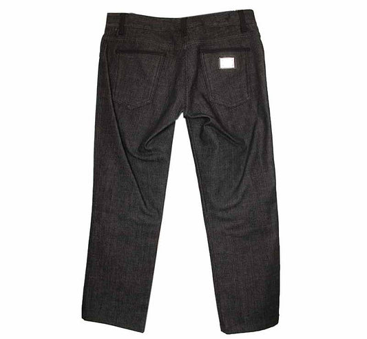 DOLCE & GABBANA Schwarz gewaschene Jeanshose 42 26809858