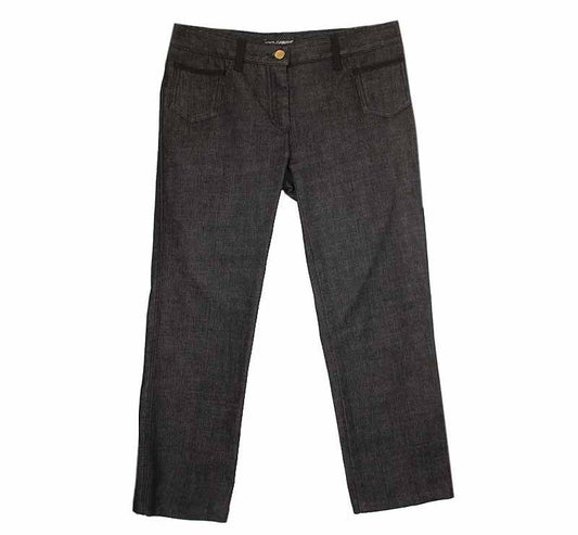 DOLCE & GABBANA Schwarz gewaschene Jeanshose 42 26809858