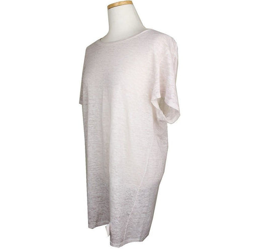 Vanessa Bruno Atte Melange Pink Linen T-Shirt S 26807307