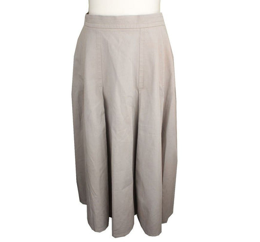 MAXMARA ベージュ コットン フレア スカート 38 26809284