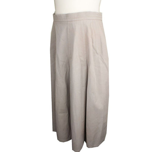 MAXMARA ベージュ コットン フレア スカート 38 26809284